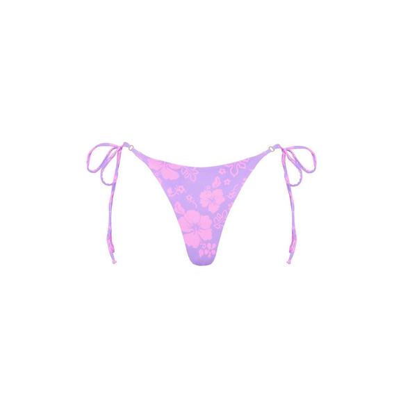 NEW KULANI KINIS thong tie side bottom in hibiscus haze - Picture 2 of 3
